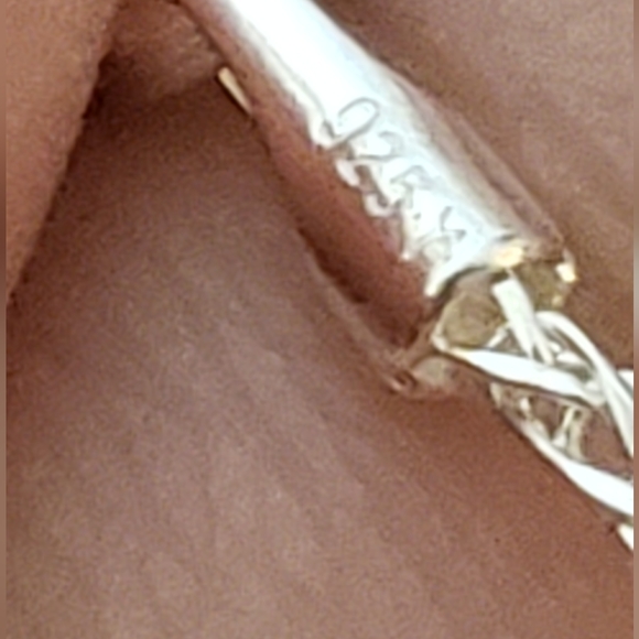 24 in, 925 Silver OR 18K YG over 925 Silver, Adjustable Diamond Cut Wheat Chain - Picture 5 of 5